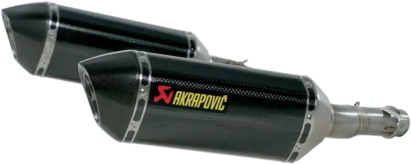 Carbon Fiber Slip-on Line Mufflers Black 