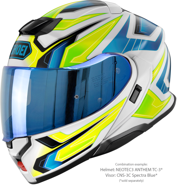 Casca Flip-up SHOEI NEOTEC3 ANTHEM TC-3 Albastru/Verde/Alb/Galben XXL-5
