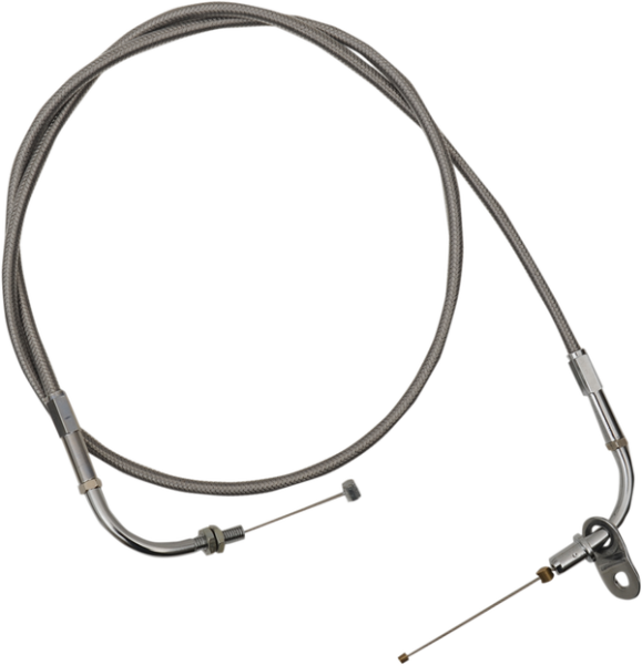Stainless Steel Throttle/idle Cable For Street Silver Standard, 1, nordicamoto.ro