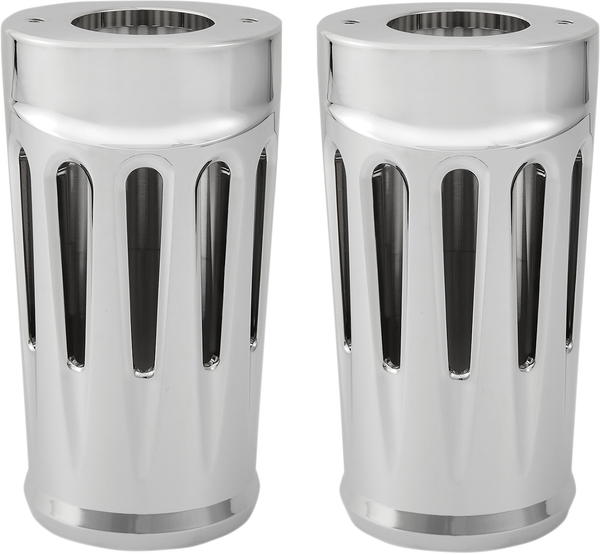 Aluminum Fork Boot Covers Chrome, 2, nordicamoto.ro