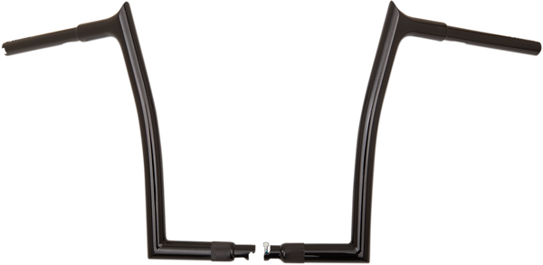 1-1/4(r) Ez Install Pointed Top Handlebar Black, 2, nordicamoto.ro