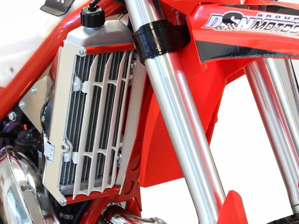 Radiator Braces Aluminum, Red, Silver, 5, nordicamoto.ro