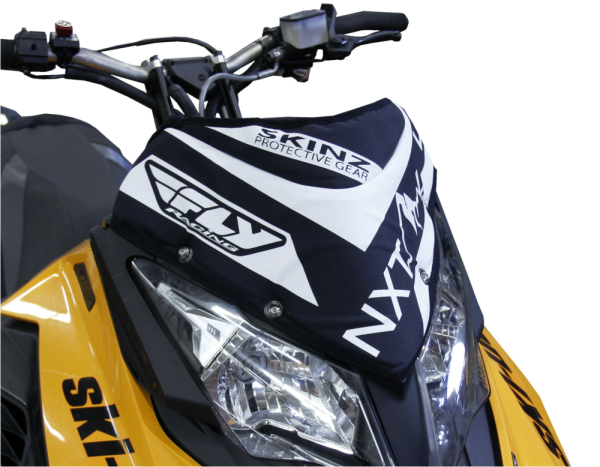 Skinz Next Level Windshield Pak Black/White 2013- Ski Doo XM/XS, 1, nordicamoto.ro