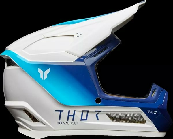 THOR Youth Fleet Storm Helmet White, Blue -5