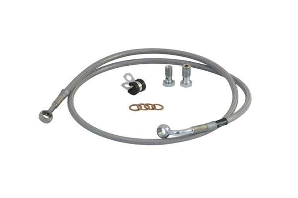 Brake Line Kit Silver, Stainless Steel, 2, nordicamoto.ro