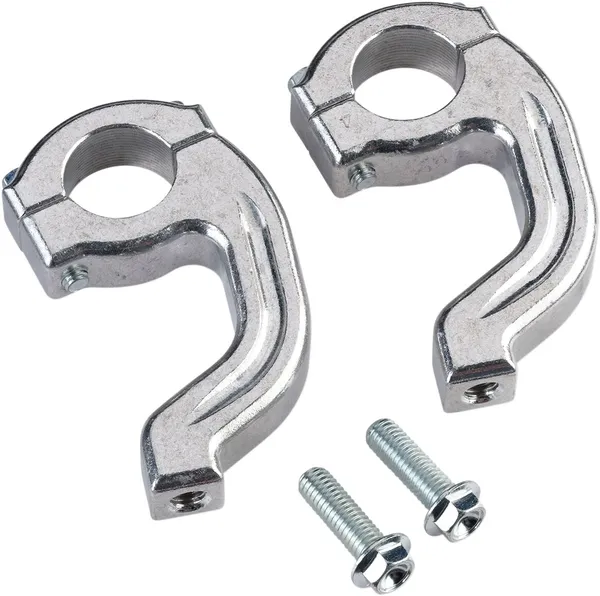MOOSE RACING Replacement Contour Handguard Inner Mount Clamp Silver 