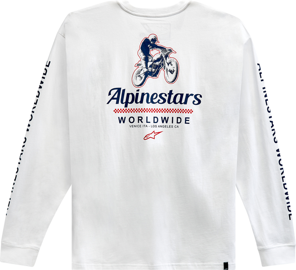 Authenticated Long Sleeve T-shirt White -0