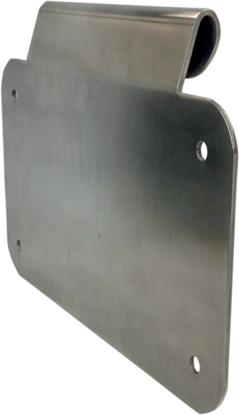 License Plate Mount Burnished Aluminum, 1, nordicamoto.ro