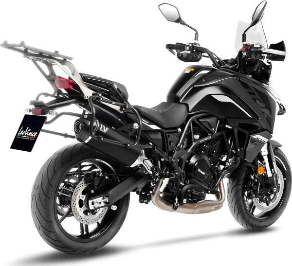 Tobă de eșapament LeoVince LV-14 Black Edition Slip-On pentru Benelli TRK 702, 2, nordicamoto.ro