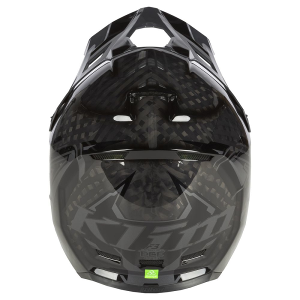 F3 Carbon Pro Helmet ECE Thrashed Electric Blue Lemonade - Metallic Silver-0