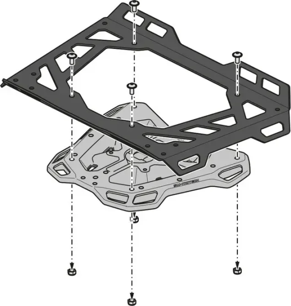 Street Rack Black, Powder-coated, 6, nordicamoto.ro