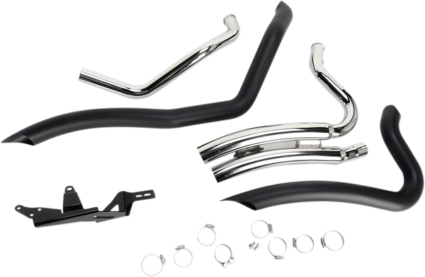 Speedster Swept Short Exhaust System Black, 2, nordicamoto.ro