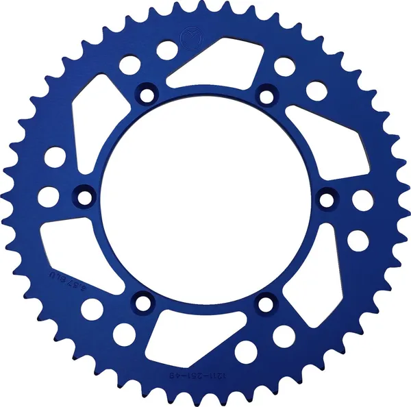 MOOSE RACING Rear Aluminum Sprocket Blue -0