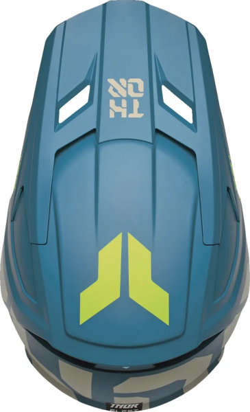 THOR Youth Fleet Forge Helmet Yellow, Blue -1