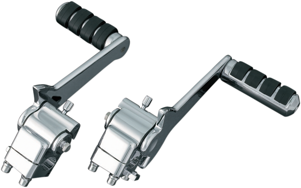 Adjustable Passenger Pegs And Mount Black, Chrome, 1, nordicamoto.ro