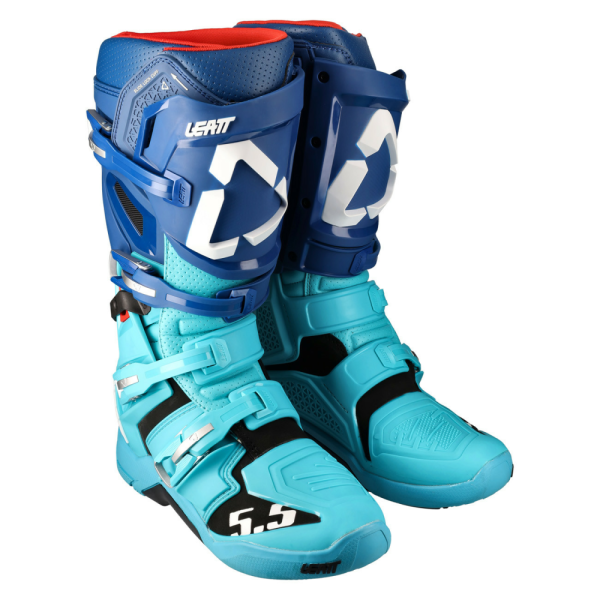 Cizme Leatt 5.5 Turquoise/Navy blue