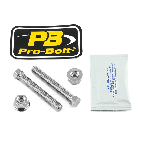 Stainless Steel Axle Adjuster Nut  & Bolt Set Natural, 1, nordicamoto.ro