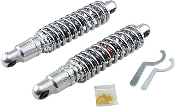 Premium Ride-height Adjustable Shocks Black, Chrome, 1, nordicamoto.ro