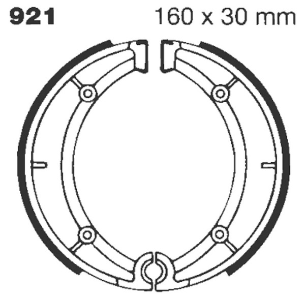 Standard Brake Shoes, 1, nordicamoto.ro