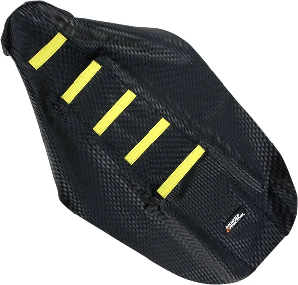 MOOSE RACING Seat Cover Ribbed Suz Yel Black -0