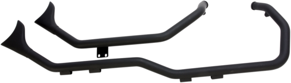 1-3/4(r) Side-by-side Upsweep Fishtail Exhaust System Black, 1, nordicamoto.ro