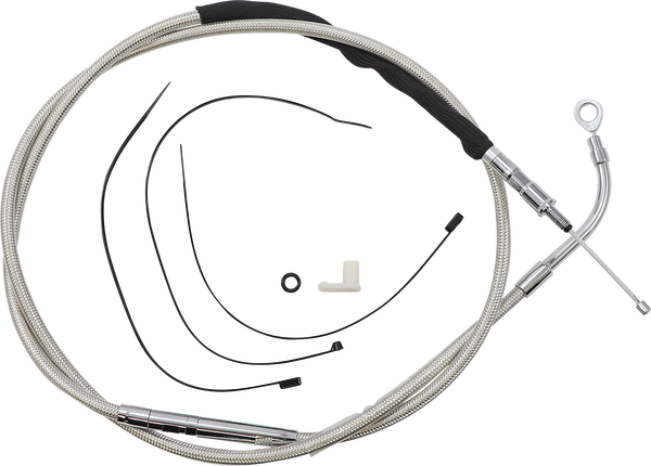 High-efficiency Polished Stainless Clutch Cable Silver, 1, nordicamoto.ro