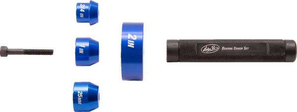 MOTION PRO Wheel Bearing Driver Set For Harley Davidson Blue, Anodized -1