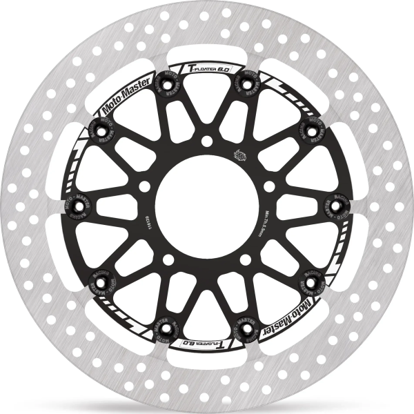 Halo Series T-floater Brake Rotor Black, Silver, Stainless Steel -5bd78620832a955170e9f4e56314b666.webp
