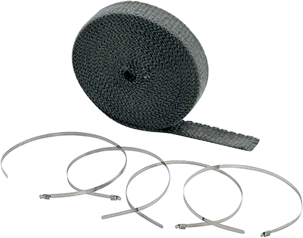 High-temperature Exhaust Wrap Kits Black, 1, nordicamoto.ro
