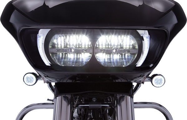 Fang® Headlight Bezels Chrome, 2, nordicamoto.ro