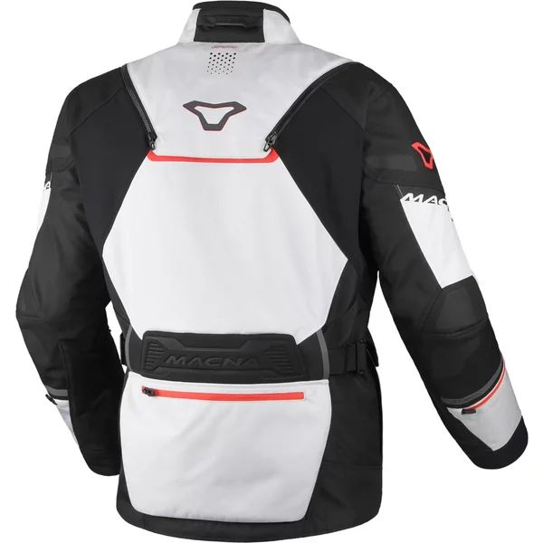 Geaca textil impermeabila touring/adventure MACNA AIR HYBRID 2.0 XXL Gri/Negru/Rosu, 13, nordicamoto.ro