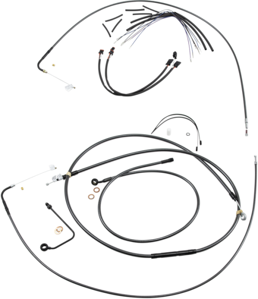 Black Pearl Upper Handlebar Installation Kit Black, 2, nordicamoto.ro
