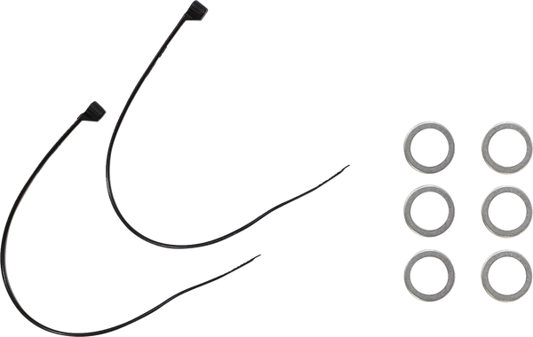 Cycleflex Extended Length Front Brake Line Kit Silver, Polished Oversize [+102 mm (4'')], 2, nordicamoto.ro