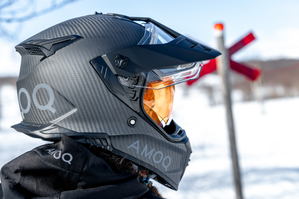 AMOQ Recoil Electric visor Carbon ADV helmet Blackout XS-2