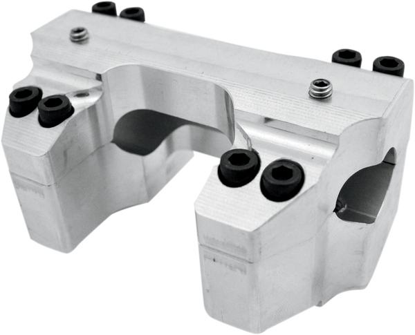 Handlebar Clamp Set Silver, 1, nordicamoto.ro