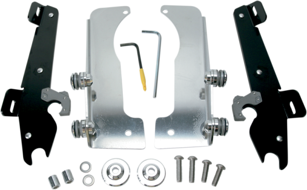 Fats/slim Windshield Trigger-lock Complete Mount Kit Black, 1, nordicamoto.ro