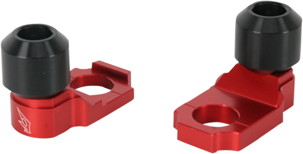Axle Block Sliders Red, 2, nordicamoto.ro