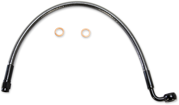 Designer Series Dot Abs-specific Upper Brake Line Kit Black, Black Pearl, 1, nordicamoto.ro