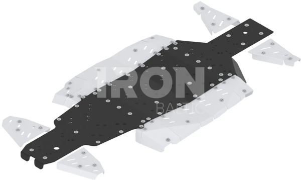 Set scut complet Iron Baltic pentru CFMOTO ZFORCE 950 Sport 2023– aluminiu + plastic, 4, nordicamoto.ro
