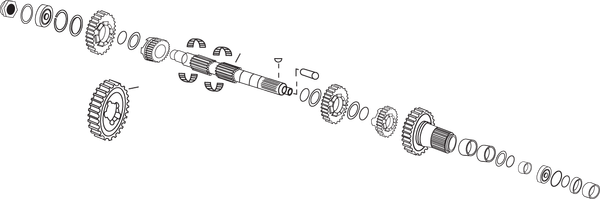 5-speed Mainshaft Component, 2, nordicamoto.ro