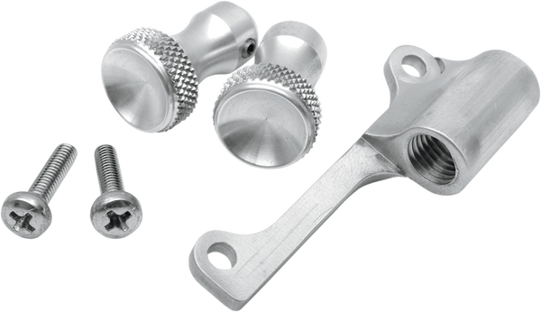 Mikuni Enrichener Cable Relocation Bracket Kit With Knobs Silver, 1, nordicamoto.ro