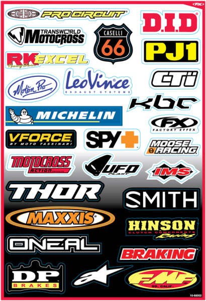 Sponsor Sticker Kit Multi, 1, nordicamoto.ro