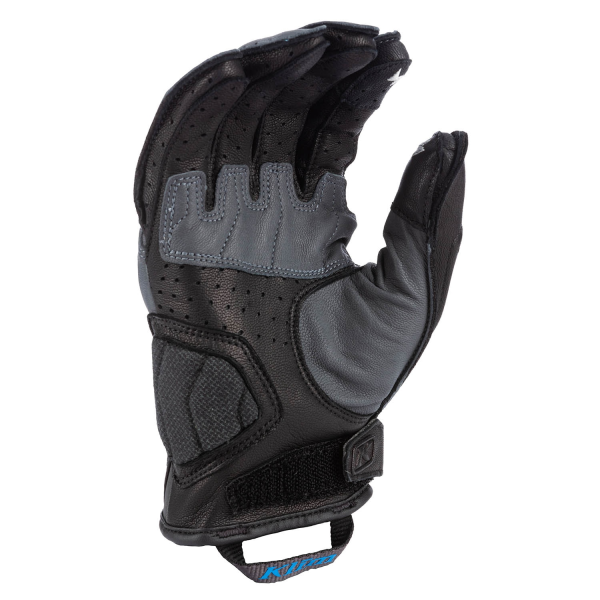 Manusi Piele Klim Induction Negru/Albastru S, 10, nordicamoto.ro