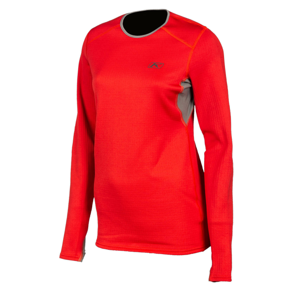 Bluza Dama Klim Base Layer Solstice Shirt 3.0 Chili Pepper - Castlerock Gray-5