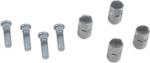 MOOSE RACING Wheel Stud-nut Kit Silver 
