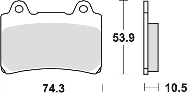 Placute frana fata/spate TRW Sinterizate YAMAHA SRX 600 '88-'95/FZ 750 '89-'94/XV 750 '92-'94/TDM 850 '91-'96/FJ 1200 '88-'97/XVZ 1300 '86-'01/XV 1600 '99-'04