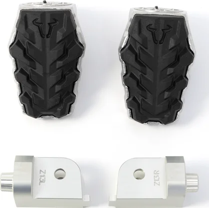 Suport pentru picioare Evolution, negru, argintiu, 1, nordicamoto.ro