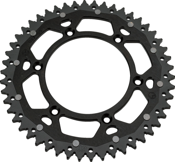 MOOSE RACING Pinion dublu negru, 2, nordicamoto.ro