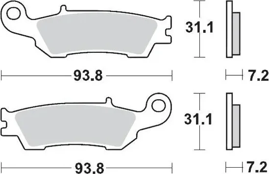 Racing Gp Sinderpro Offroad Brake Pads