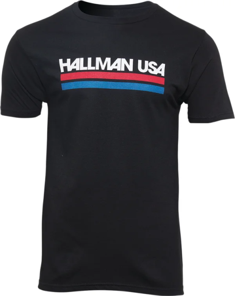 Tee Hallman Usa BlackBlack  S, 1, nordicamoto.ro